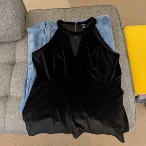 Torrid Black Velvet Halter Top